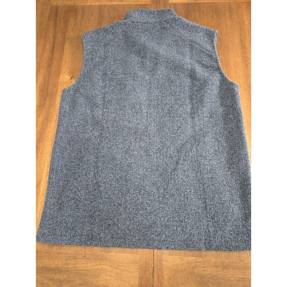 Gionfriddo Full Zip Medium Men's Pullover Vest Wool Blend Made in Italy Navy